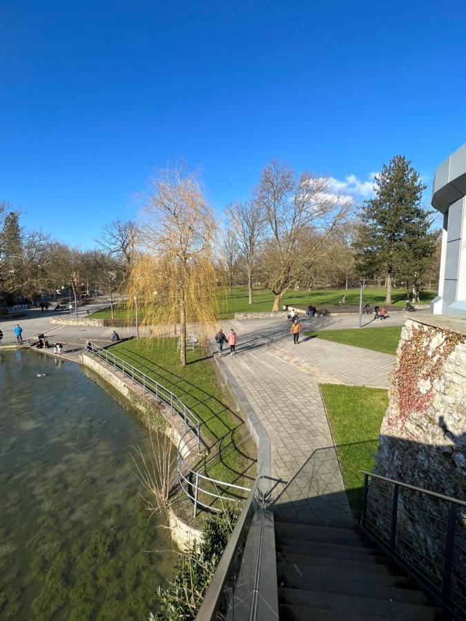 Zentrale Ferienwohnung Bad Lippspringe Buitenkant foto